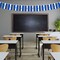 G128 El Salvador Salvadoran Bunting Banner | Flag 8.2 x 5.5 Inch, Full String 33 Feet | Printed 150D Polyester, Decorations For Bar, School, Festival Events Celebration